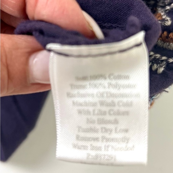 Johnny Was Geometric Patterned Embroidered Oversized Top - Picture 5 of 6